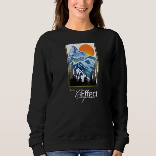 Photography term graphic Compression effect winter Sweatshirt (Vorderseite)