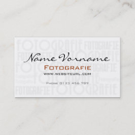 Photography Visitenkarte