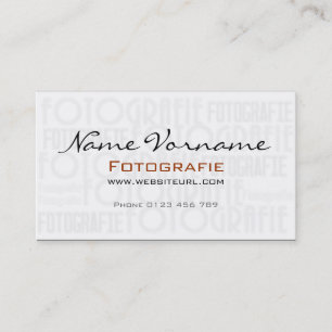 Photography Visitenkarte