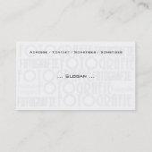 Photography Visitenkarte (Rückseite)