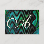 PHOTON WAVES GEM monogramm Dynamik Visitenkarte (Rückseite)