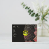 PHOTON WAVES GEM monogramm Dynamik Visitenkarte (Stehend Vorderseite)