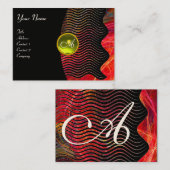 PHOTON WAVES GEM monogramm Dynamik Visitenkarte (Vorne/Hinten)