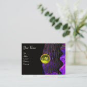 PHOTON WAVES GEM monogramm Dynamik Visitenkarte (Stehend Vorderseite)