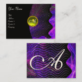 PHOTON WAVES GEM monogramm Dynamik Visitenkarte (Vorne/Hinten)
