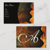 PHOTON WAVES Monogramm-Dynamik Visitenkarte (Vorne/Hinten)