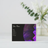 PHOTON WAVES Monogramm-Dynamik Visitenkarte (Stehend Vorderseite)