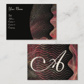 PHOTON WAVES Monogramm-Dynamik Visitenkarte (Vorne/Hinten)