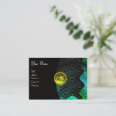 PHOTON-WELLEN-GEM-Monogramm lebendig Visitenkarte (Stehend Vorderseite)
