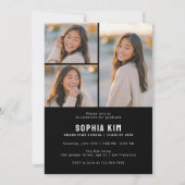 PhotoPop Chic Graduation Party Einladung (Rückseite)