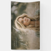 PhotoPop Elegant Script Abschlussfoto Banner (Vertikal)