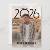 PhotoPop Modern Graduation  Ankündigung (Vorderseite)