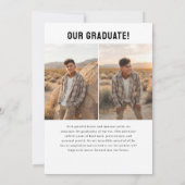 PhotoPop Modern Graduation  Ankündigung (Rückseite)