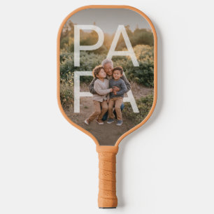 PhotoPop Papa Benutzerdefinierte Familie  Pickleball Schläger