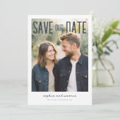 PhotoPop Save Our Date Modern Design Save The Date (Stehend Vorderseite)