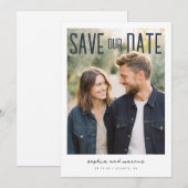 PhotoPop Save Our Date Modern Design Save The Date (Vorne/Hinten)