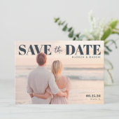 PhotoPop Save the Date Elegant  (Stehend Vorderseite)