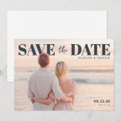 PhotoPop Save the Date Elegant  (Vorne/Hinten)