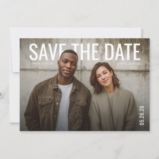 PhotoPop Save the Date Minimal (Vorderseite)