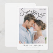 PhotoPop Save the Date Romantic Script (Vorne/Hinten)