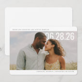 PhotoPop Save the Date Sauberes Design (Vorne/Hinten)