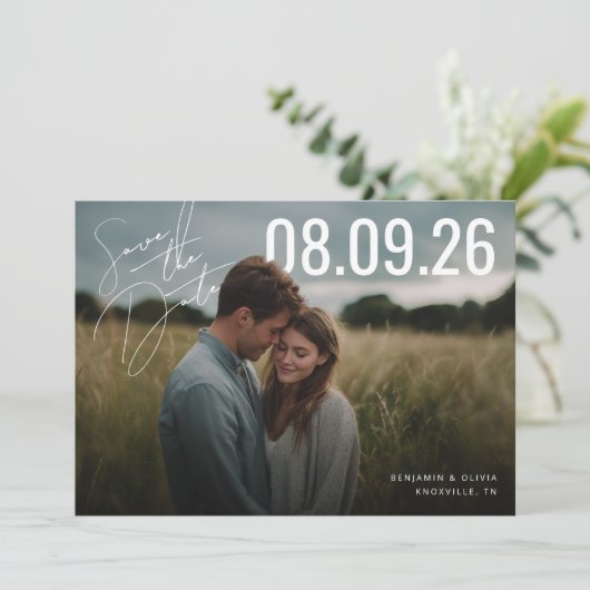 PhotoPop Save the Date Script  (Stehend Vorderseite)