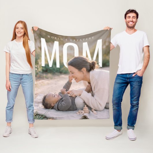 PhotoPop Weltbeste Mutter Benutzerfoto Fleecedecke (Beispiel)
