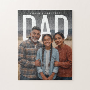 PhotoPop Weltbester Vater Benutzerdefiniertes Foto Puzzle