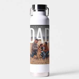 PhotoPop Weltbester Vater Foto Trinkflasche
