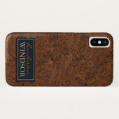 Photorealistic dunkler Naturkork Case-Mate iPhone Hülle (Rückseite (Horizontal))