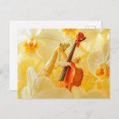Photorealistic Praying Mantis Playing Cello Postkarte (Vorne/Hinten)