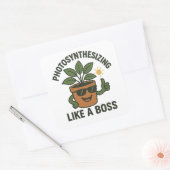 Photosynthesising Like A Boss Square Sticker (Umschlag)