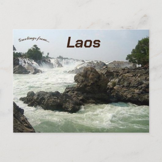 Phou Asa Laos Postkarte (Vorderseite)