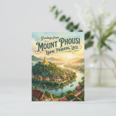 Phousi-Berg Laos Postkarte (Stehend Vorderseite)