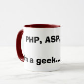 PHP, Asp, .NET.Im ein Aussenseiter… klagen mich! Tasse (Vorderseite Links)