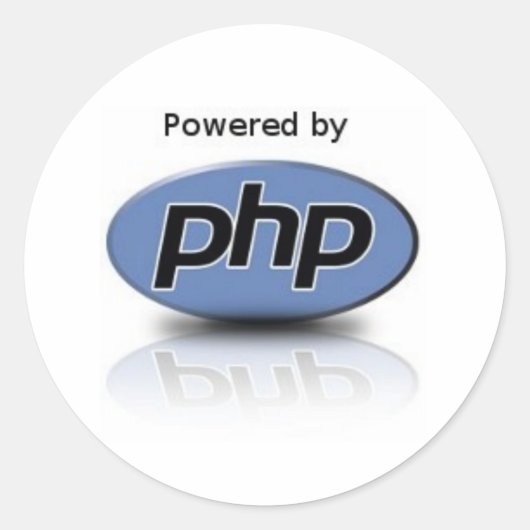 PHP-Aufkleber Runder Aufkleber (Vorderseite)