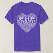 PHP Developer Heart T-Shirt (Design vorne)