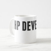 PHP-Entwickler Kaffeetasse (Vorderseite Links)