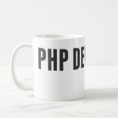 PHP-Entwickler Kaffeetasse (Links)