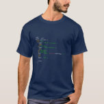 PHP-Feiertags-Grüße - Dunkelheit T-Shirt<br><div class="desc">Das perfekte Feiertags-Shirt für irgendeinen guten PHP-Schleuderer,  dieses mal im RubyBlue TextMate Thema.</div>