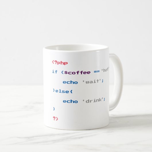 PHP-Kaffeekodierer Kaffeetasse (VorderseiteRechts)