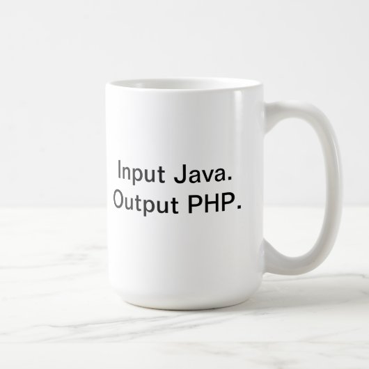 PHP-Programmiererkaffee-Tasse Kaffeetasse (Rechts)