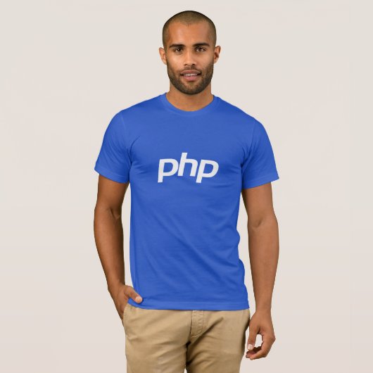 PHP-T - Shirt (blau) (Vorne ganz)