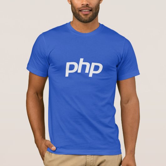 PHP-T - Shirt (blau) (Vorderseite)