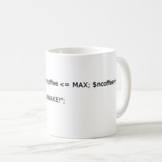 PHP-Tasse Kaffeetasse (VorderseiteRechts)