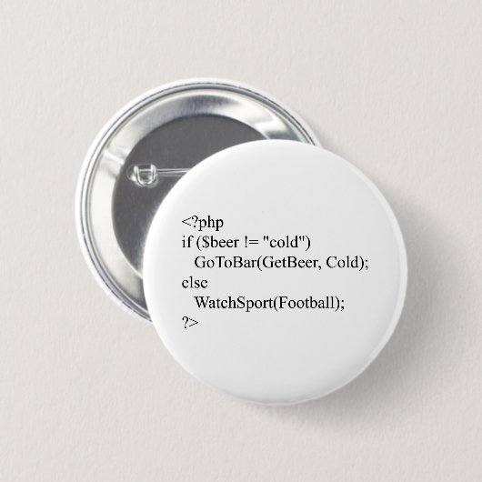 PHP u. Bier Button (Vorne & Hinten)