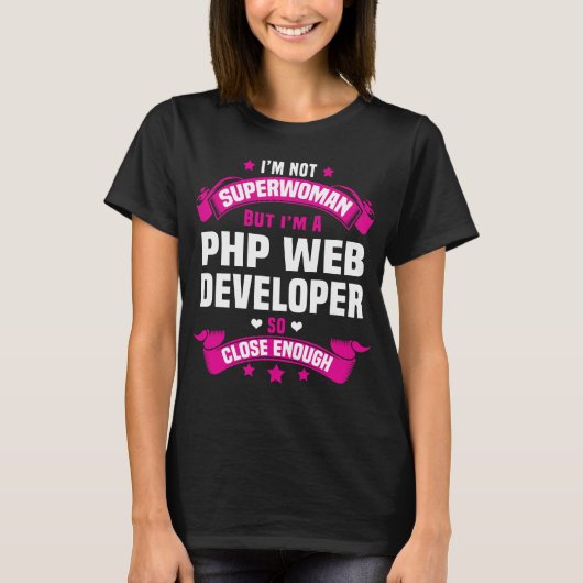 PHP Web Developer T-Shirt (Vorderseite)