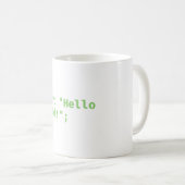 php - Welt drucken - Coding Puff Kaffeetasse (VorderseiteRechts)