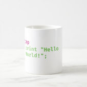 php - Welt drucken - Coding Puff Kaffeetasse (Mittel)