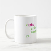 php - Welt drucken - Coding Puff Kaffeetasse (Links)